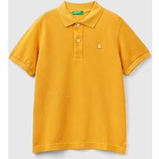 XXL Poloshirts Benetton Slim Fit Polo In 100% Organic 2XL, Yellow, Kids