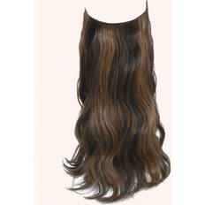 Hair Products Shein Invisible Wire Hair Extensions Dark Brown With Auburn Brown Highlights Hair Extension Natural Wavy Hair Pieces