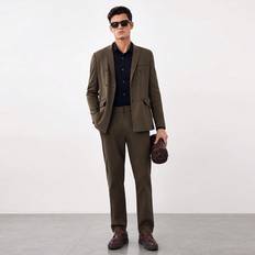 Shein Herren Anzüge Shein Men's Woven Casual Suit Two Piece Set