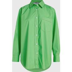 Tommy Hilfiger Dame Skjorter Tommy Hilfiger 1985 Collection Oversized Poplin Shirt Spring Lime