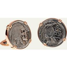 Cufflinks 18K Rose Gold Cufflinks w/ Hobo Nickel Coins