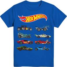 Tops Hot Wheels Little Boys' Car Grid T-Shirt, Blue 5/6