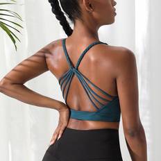 Shein Unterwäsche Shein Cut Out Back Braided Detail Sports Bra