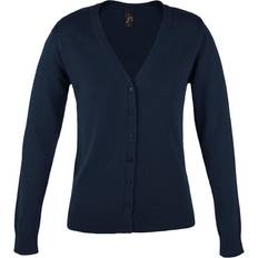 Damen - Golden Cardigans Sol's Golden V Neck Cardigan Navy