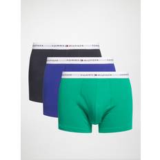 Tommy Hilfiger Unterhosen Tommy Hilfiger Herren 3er Pack Boxershorts Trunks Unterwäsche, Mehrfarbig Courtside Gr/Blue Lazurite/Dsrt Sky