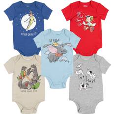 Disney Bodysuits Children's Clothing Disney Classics Dalmatians Dumbo Peter Pan Pinocchio Baby Boys Pack Bodysuit Newborn