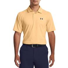 Gold - Men Polo Shirts Under Armour Men's UA Playoff 3.0 Printed Polo Yellow