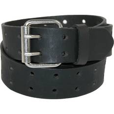 Dickies Belts Dickies Perforated Leather Double Prong Buckle Belt Black L10165