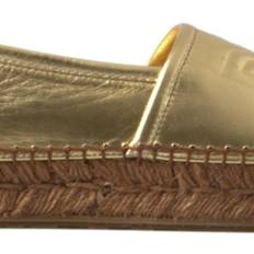 Dolce & Gabbana Loafers Dolce & Gabbana Gold Leather Loafers Flats Espadrille Shoes EU35/US4.5