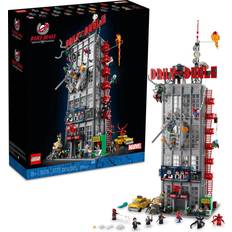 Lego Marvel Spider-Man Daily Bugle Newspaper Office 76178 Building Set Featuring 25 Spider-Verse Minifigures Including Peter Parker, Venom, and Spider-Gwen, Collectible Gift Idea for Adults