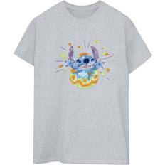 T-skjorter Disney Lilo & Stitch Cotton Boyfriend T-Shirt Grey