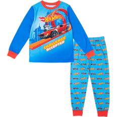 Nightwear Hot Wheels Big Boys Pajama Shirt and Pants Sleep Set Blue 14-16