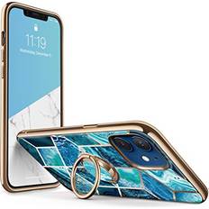 Mobile Phone Accessories i-Blason Cosmo Snap Case Designed for iPhone 12/iPhone 12 Pro 6.1 Inch 2020 Release Slim with Built-in 360° Rotatable Ring Holder Kickstand Supports Car Mount Ocean