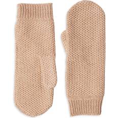 Gold - Women Gloves & Mittens sofiacashmere Honeycomb Lurex Cashmere Mittens