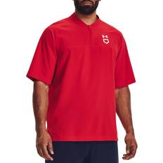 Under Armour Jackets Under Armour Men's Utility Short Sleeve Cage Jacket, Medium, Red/White