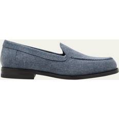 Manolo Blahnik 42 Loafers Manolo Blahnik Dineguardo Denim Easy Loafers