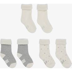 Petit Bateau Socks Children's Clothing Petit Bateau Ivory & Grey Baby Socks 3 Pack
