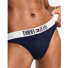 Blau Bikinihosen Tommy Hilfiger Jeans Bikini-Unterteil UW0UW04451 Dunkelblau