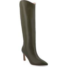 Green High Boots Journee Collection Women's Rehela Tall Dress Boots Olive