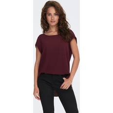 Damen - Rot Blusen Only Bluse 15142784 Dunkelrot Regular Fit