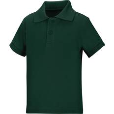 Children uniforms Classroom Kid's School Uniforms Short Sleeve Pique Polo - Hunter Green