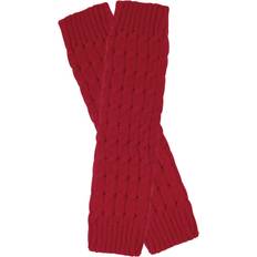 Red Arm & Leg Warmers Wrapables Wrapables Women's Cable Knit Leg Warmers, Burgundy