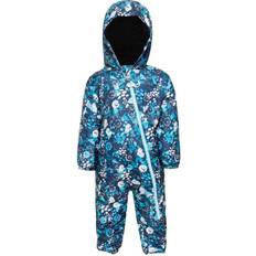1-3M Schneeoveralls Dare 2b Kid's Bambino II Waterproof Insulated Snowsuit - Blue Floral Print (DKP390_W4G)