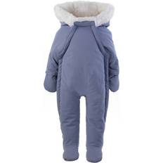 Rachel Riley Baby Faux Fur Trim Snowsuit - Blue