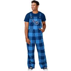 Men Jumpsuits & Overalls on sale Foco Tennessee Titans Mens Plaid Bib Overalls