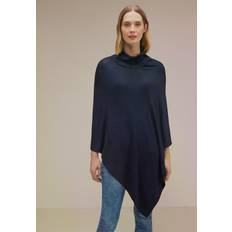 Blau - Damen Capes & Ponchos Street One Damen A580711 Poncho, deep Blue, Einheitsgröße