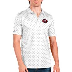 Polo Shirts Antigua San Francisco 49ers Men's Spark White Polo