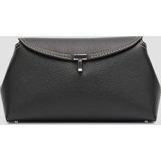 Brown - Leather Clutches Toteme T Lock Clutch Leather Brown brown