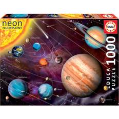 Educa Jigsaw Puzzles Educa Educa Solar System 14461 Neon Series Jigsaw Puzzle 1000 Piece One Color