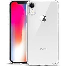 Unov Case Compatible with iPhone XR Clear Slim Protective Soft TPU Bumper [Support Wireless Charging] 6.1 InchCrystal Clear