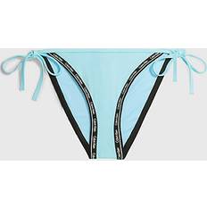 Herren - S Bikinis Calvin Klein Tie Side Bikini Bottoms Logo Tape BLUE
