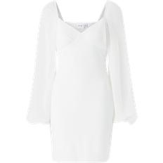 Hvite - Midikjoler Vila Kjole L/S Short Dress Hvit