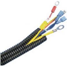 Cable Conduits Panduit CLT188F-X20 Corrugated Loom Tubing Slit Cable Flexible 10 Ft Black