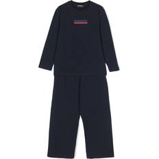 DSquared2 Kids Logo-Print Cotton Pyjama Set - Blue
