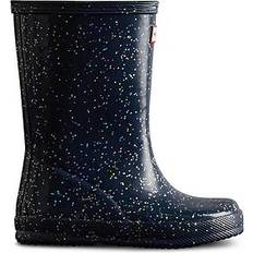 Kinderschuhe Hunter Childrens Unisex Kids First Classic Giant Glitter Wellingtons Navy Infant