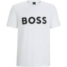 Hugo Boss Men's Decorative Reflective Hologram Logo T-shirt - White