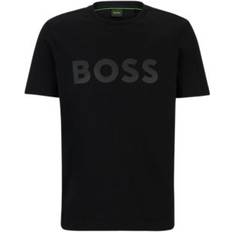 Hugo Boss L - Men T-shirts Hugo Boss Tee Mirror Jersey T-shirt - Black