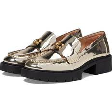 Coach Loafers Coach Leah Loafer Gold Women's Shoes Gold