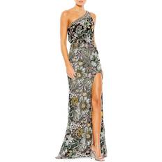 Dresses Mac Duggal Women's Floral Sequin-Embroidered One-Shoulder Gown Black Multi Black Multi