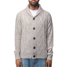 Beige - Men Cardigans XRay Men's Cable Knit Cardigan Sand