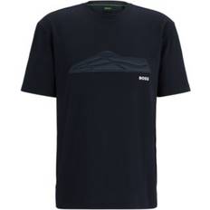 Hugo Boss Men - XXL T-shirts & Tank Tops Hugo Boss Men's Tonal Artwork Regular-Fit T-shirt Dark Blue Dark Blue