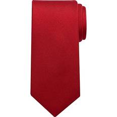 Calvin Klein Red Ties Calvin Klein Men's Silver-Spun Solid Tie Red Red