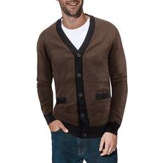 Cardigans XRay Men's Herringbone Cardigan Sweater Sienna-Black Sienna-Black