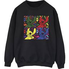 Gensere Disney Lilo & Stitch Pop Art Sweatshirt Black