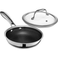 HexClad 4 Piece Hybrid Stainless Steel Cookware Set Aruba