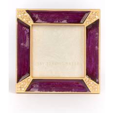 Interior Details Jay Strongwater Leland Pave Corner Square Picture Plum Photo Frame